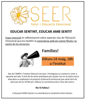 Read more about the article Xerrada: Educar Sentint, Educar amb Sentit