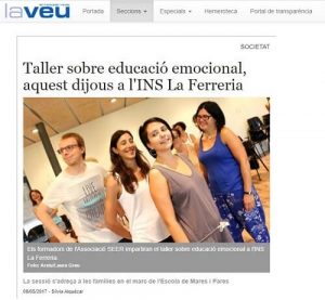 Taller SEER educación emocional INS La Ferreria 2017